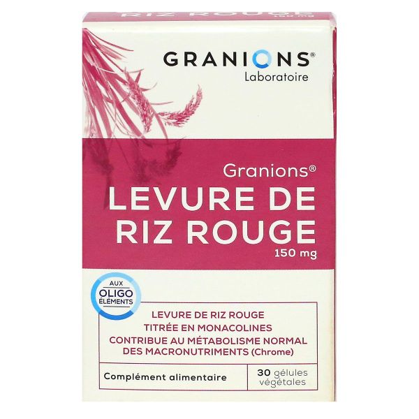 Levure de riz rouge 150mg 30 gélules