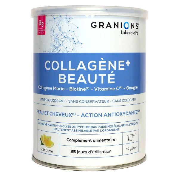 Collagène+ beauté peau et cheveux citron 215g