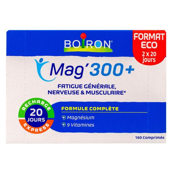 Mag 300+ fatigue générale nerveuse musculaire 160 comprimés