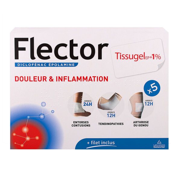 Flector Tissugel emplâtres 5 patchs