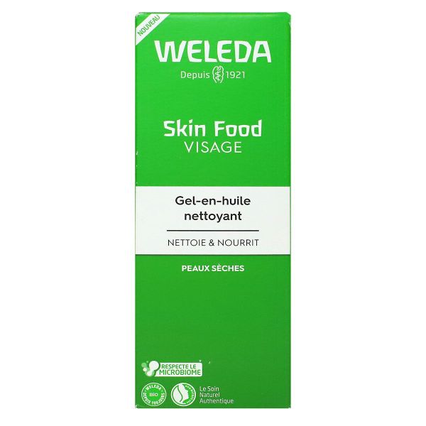 Skin Food visage gel en huile nettoyant peau sèche 75ml