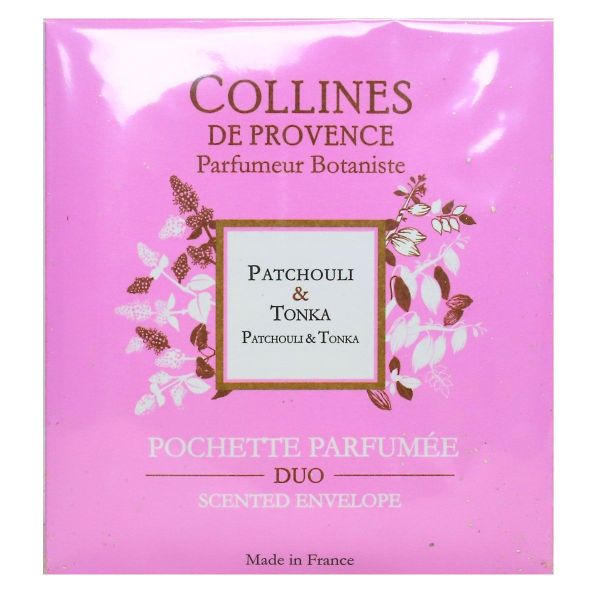 Pochette parfumée duo Patchouli et Tonka
