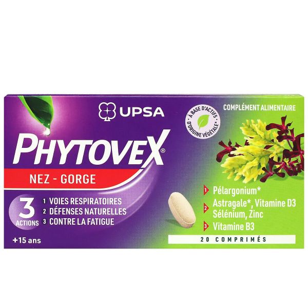 Phytovex Nez gorge 20 comprimés