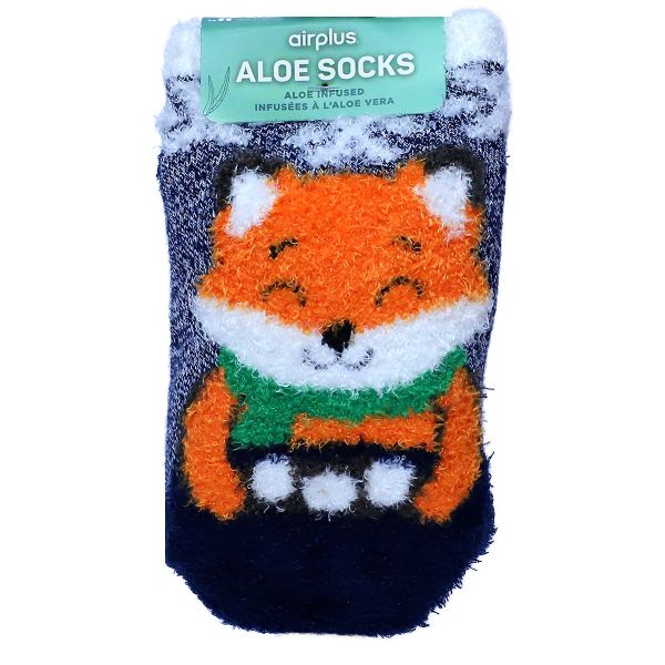 Chaussettes infusées à l'Aloe vera Renard d'hiver confort et douceur taille 26-31