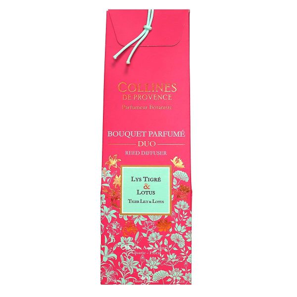 Bouquet parfumé duo Lys tigré et Lotus 100ml