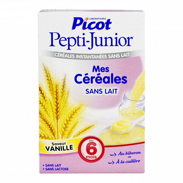 mes céréales sans lactose bébé dès 6 mois sont utilisées pour initier au gout