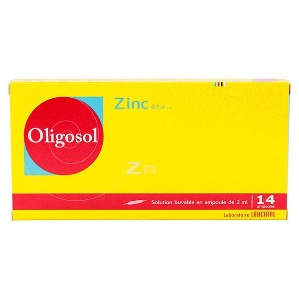 oligosol zinc ampoules est un médicament utilisé en cas d'affections