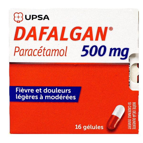 Dafalgan 500 mg 16 gélules
