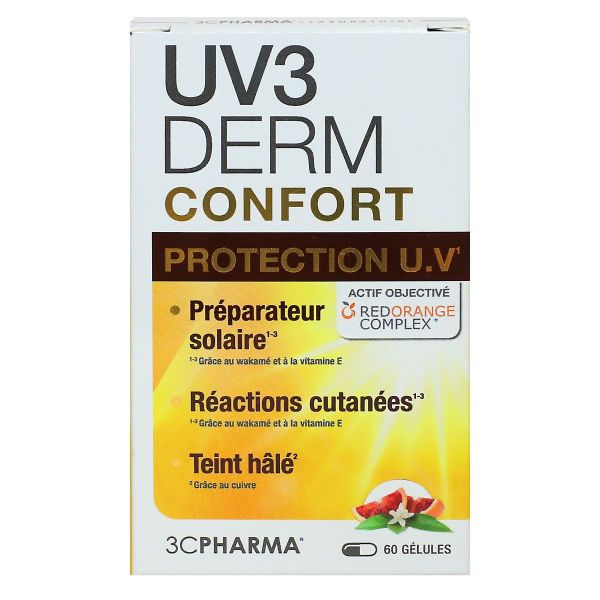 UV3 Derm Confort préparateur solaire UV 60 gélules