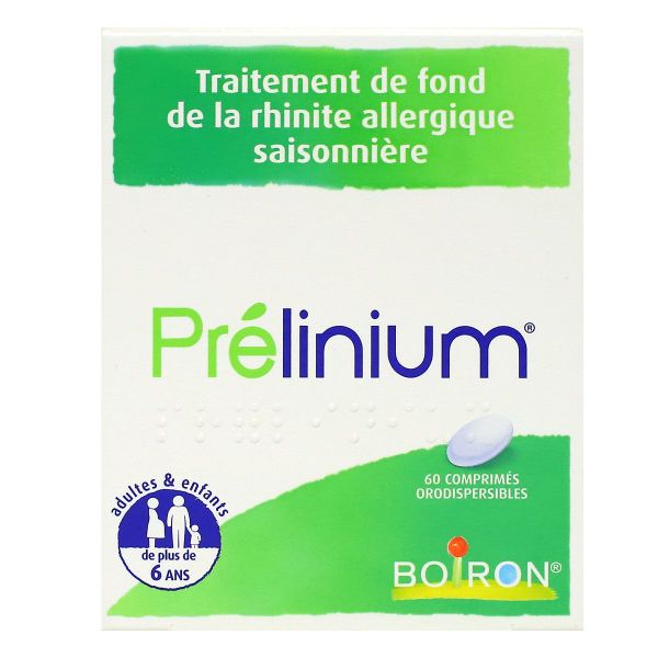 Prélinium traitement de fond rhinite allergique saisonnière 60 comprimés