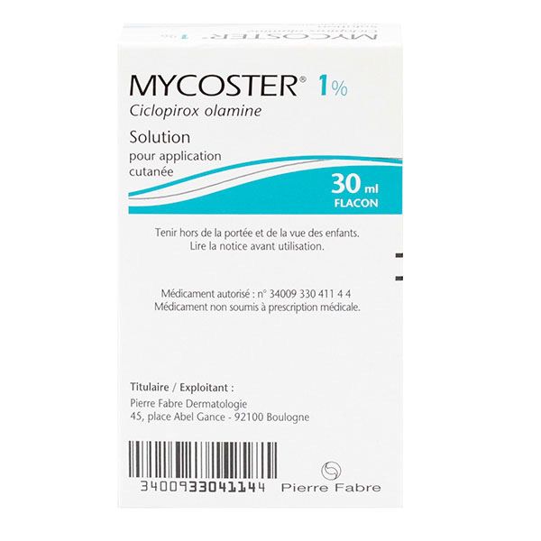 Mycoster 1% solution flacon 30ml