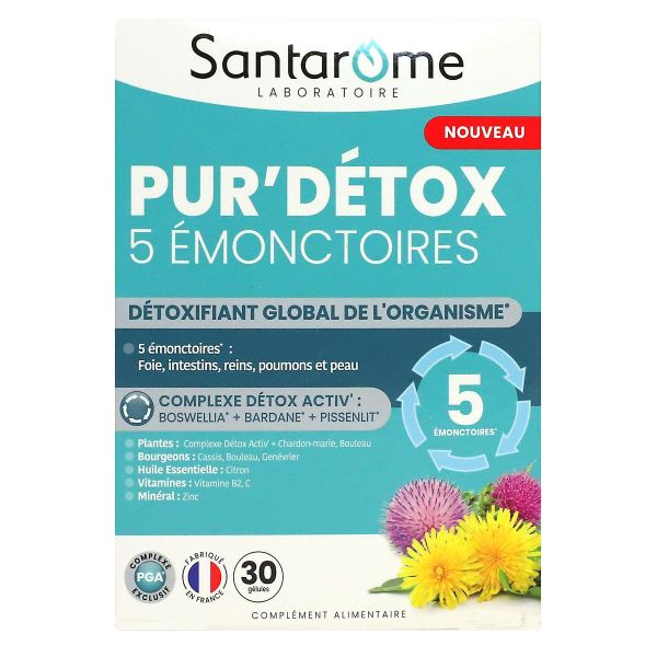 Pur Detox 5 emonctoires 30 gélules