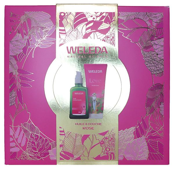 Coffret huile harmonisante rose musquée 100ml + Love creme douche 200ml