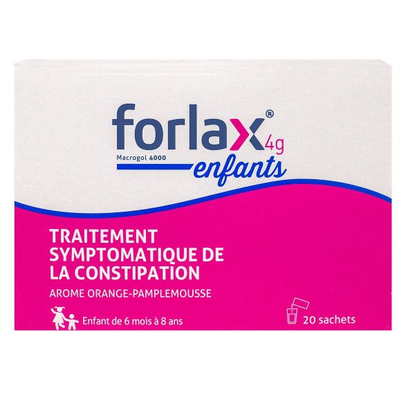 Forlax 4g enfants traitement constipation 20 sachets