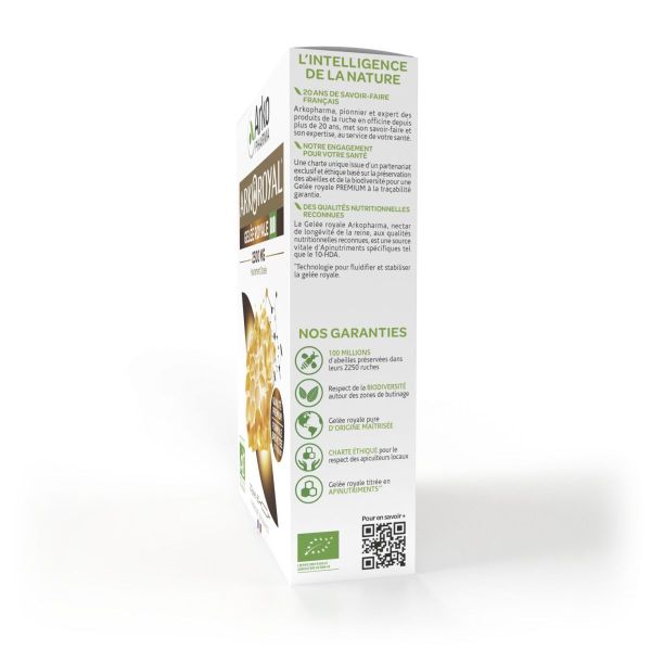 Arkoroyal gelée royale 2500mg bio 20 ampoules
