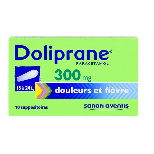 Doliprane 300mg 10 suppositoires