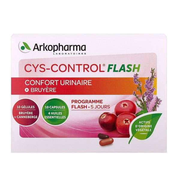 Cys-control flash 10 gélules + 10 capsules