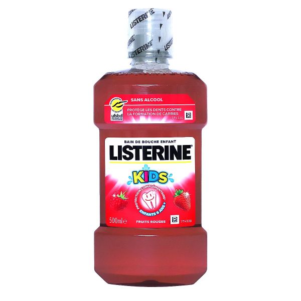 Kids fruits rouges sans alcool bain de bouche 500ml