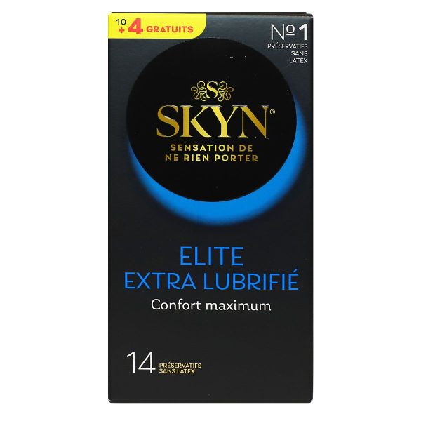 Skyn confort maximum Elite extra lubrifié 10 préservatifs