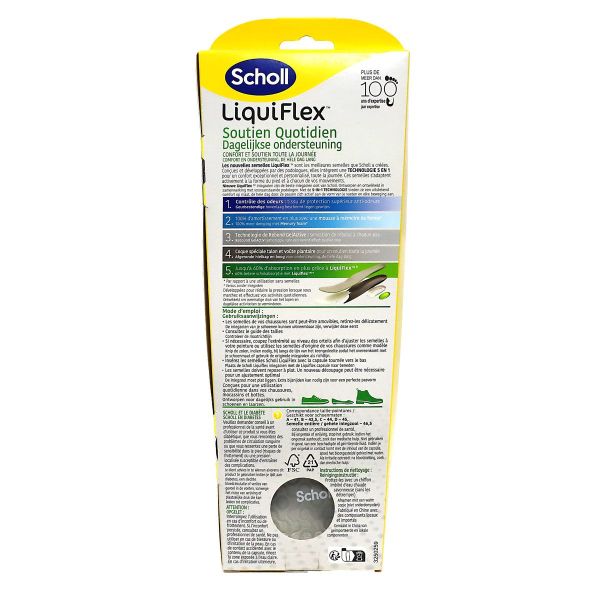 Liquiflex semelles soutien quotidien 5en1 homme L 41-46,5