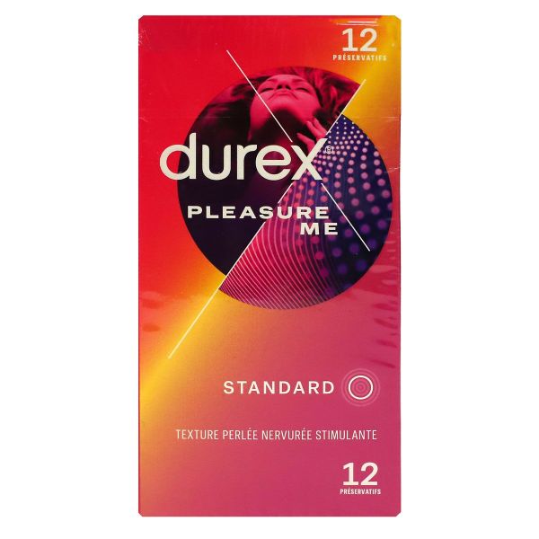 Pleasure Me12 préservatifs lubrifiés ultra perlés Standard