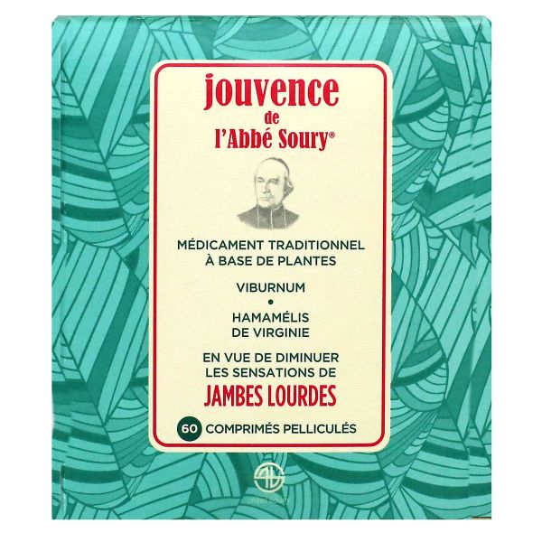 Médicament traditionnel aux plantes jambes lourdes 60 comprimés