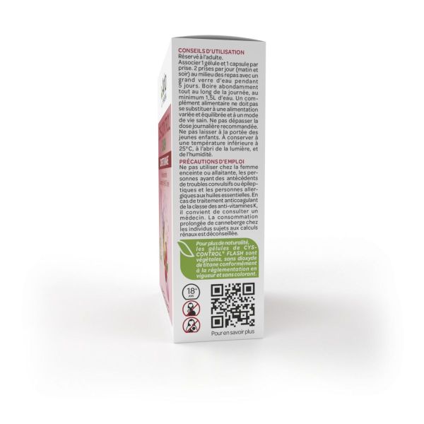 Cys-control flash 10 gélules + 10 capsules