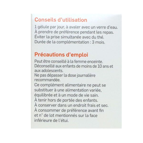 Oligobiane FeCu compl alimentaire 90 gélules