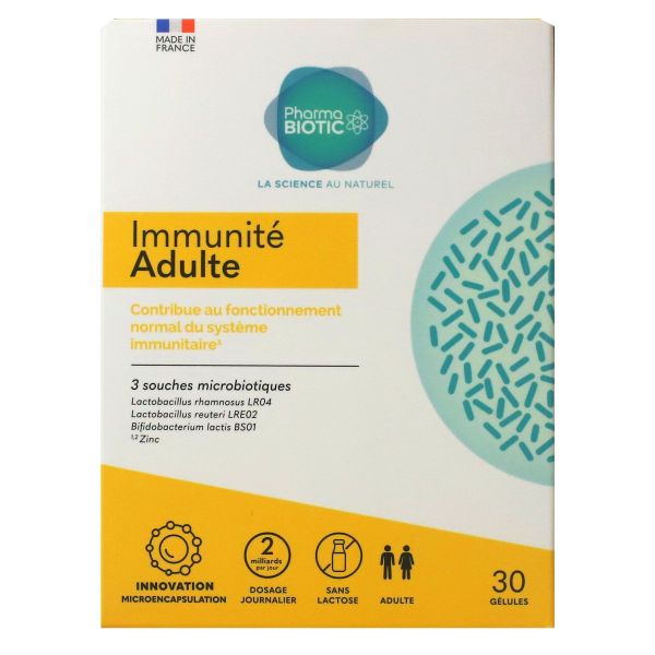 Pharmabiotic Immunité adulte 30 gélules