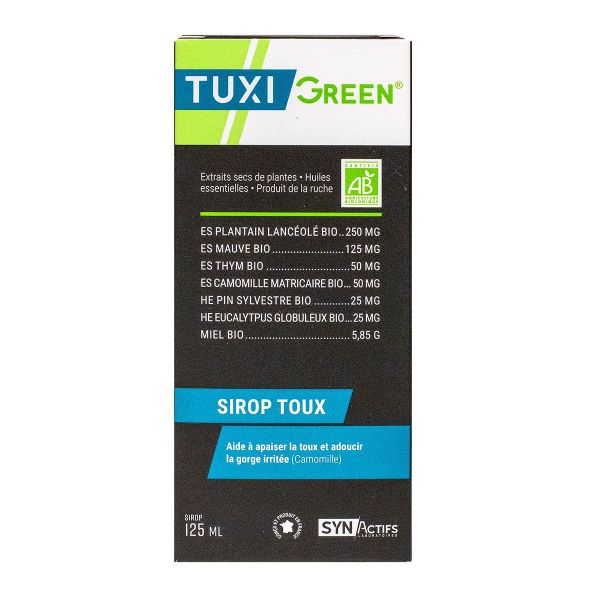 Tuxi Green sirop toux bio 125ml