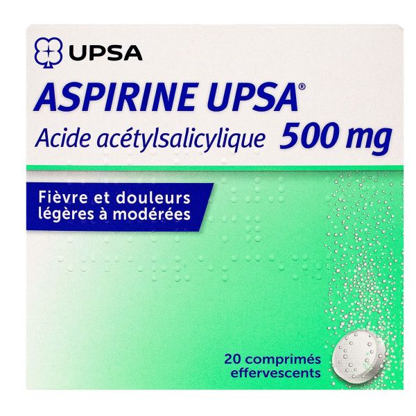 Aspirine 500mg 20 comprimés