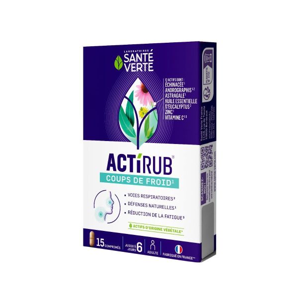Actirub rhume & infections 15 comprimés