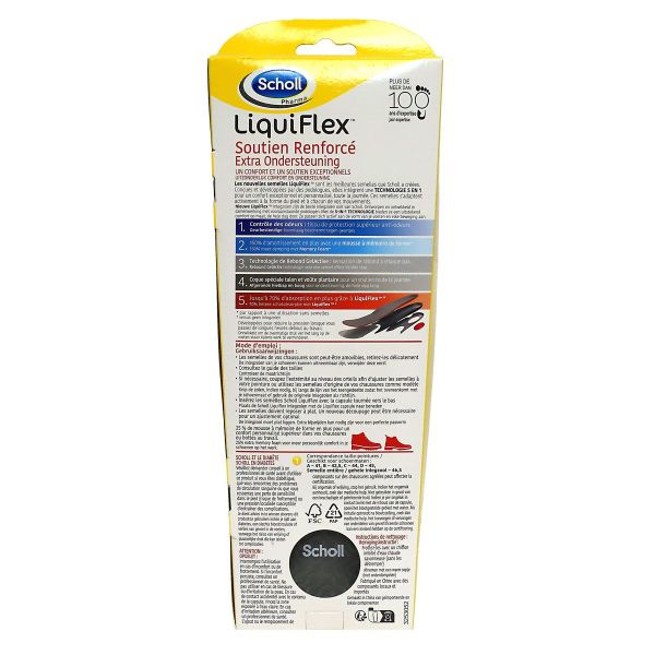 Liquiflex semelles soutien renforcé 5en1 homme L 41-46,5