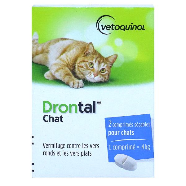 Drontal chat 4 comprimés sécables