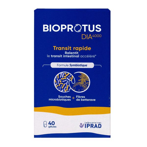 Bioprotus transit rapide DIA4000 40 gélules