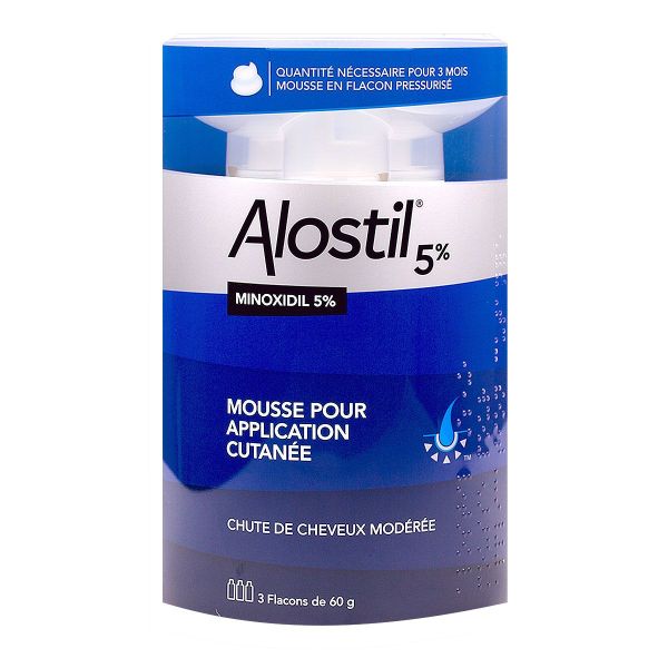 Alostil 5% application cutanée 3x60mL