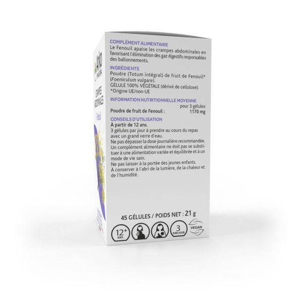 Arkogélules fenouil 45 gélules