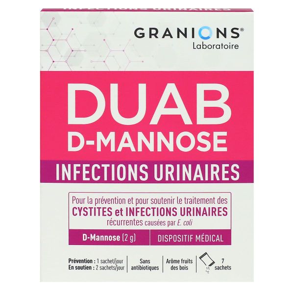Duab D-Mannose infections urinaires 7 sachets