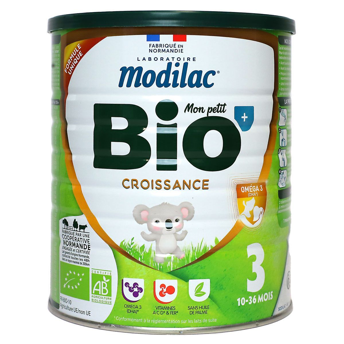 Le lait Modilac Bio Croissance est un lait pour les enfants