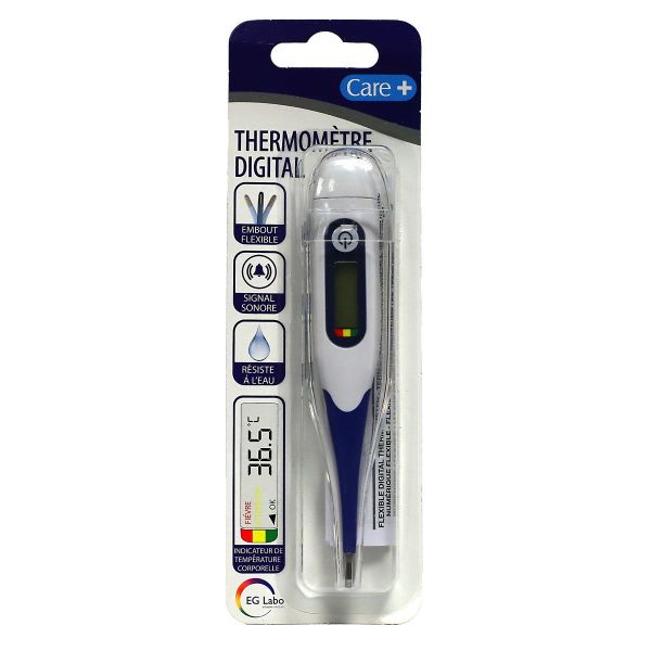 Care+ thermomètre digital avec embout flexible