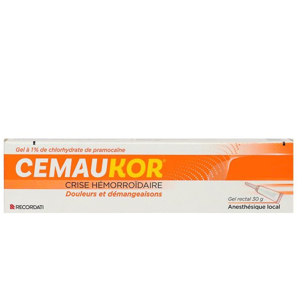 Cemaukor 1% gel gémorroïdes douleurs et démangeaisons 30g