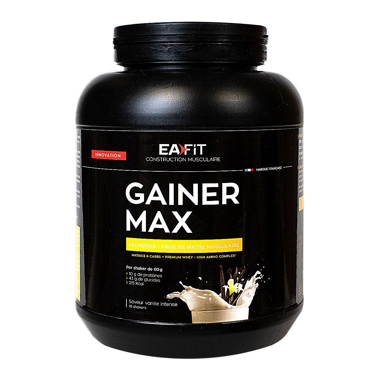 Gainer Max Eafit favorise la prise de masse musculaire.