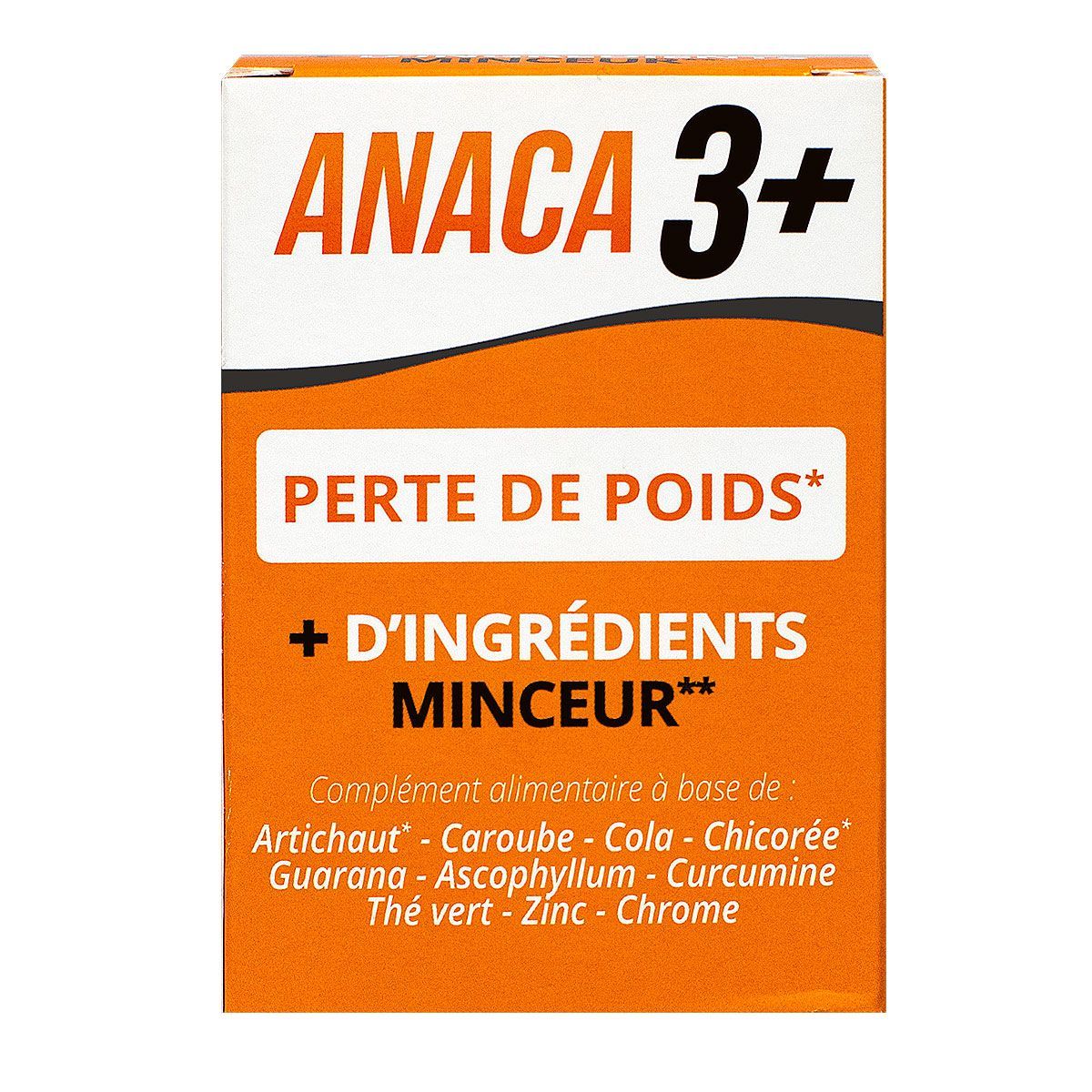 Anaca3+ perte de poids est un complément alimentaire qui contient
