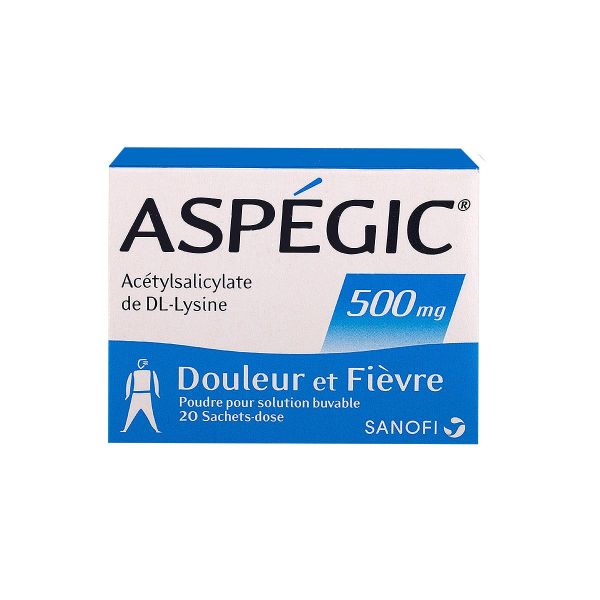 Aspégic 500mg 20 sachets