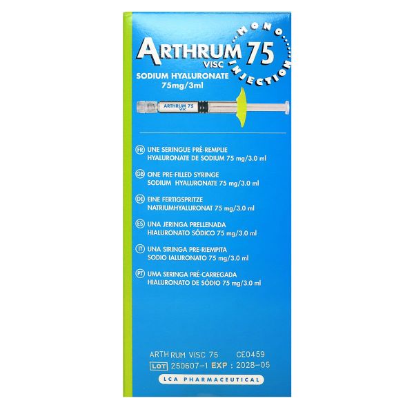 Arthrum 75mg/3ml solution injectable seringue