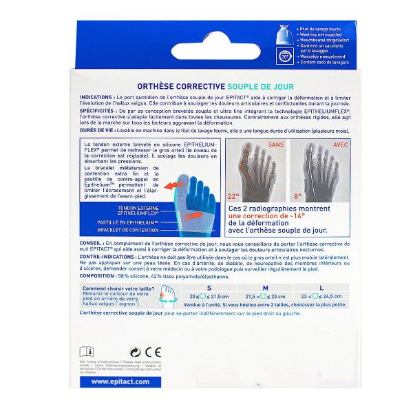 Hallux Valgus (oignon pied) jour - Large