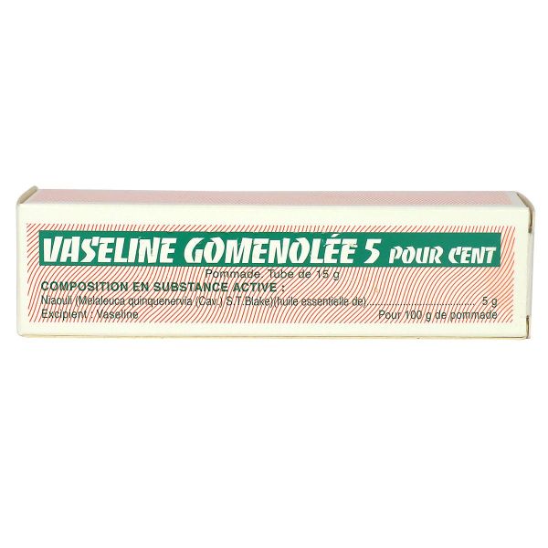 Vaseline Gomenolée 5% pommage 15g