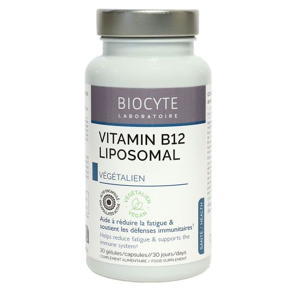 Vitamin B12 Liposomal végétalien 30 gélules