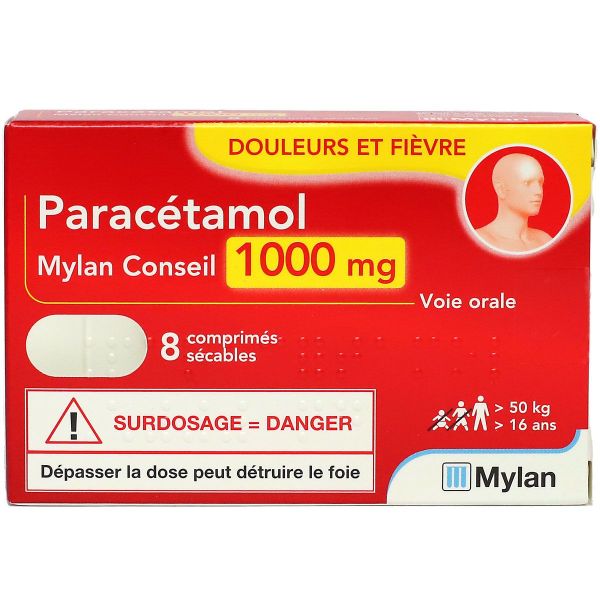 Viatris Conseil paracetamol 1000mg 8 comprimés