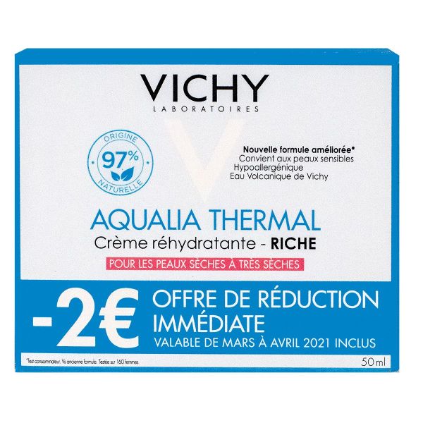 Aqualia Thermal crème réhydratante riche peau sèche 50ml